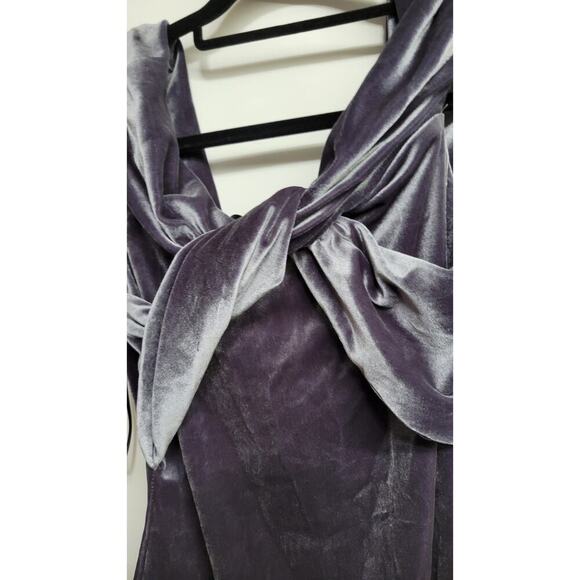 Alix Nyc Grove Twisted Velvet Bodysuit Medium - Picture 4 of 7